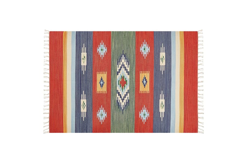 Kamaris Kelimtæppe 140x200 cm, Rød