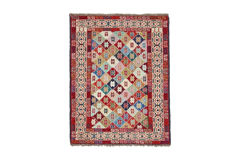 Håndknyttet persisk tæppe Varni 110x140 cm Kelim - Flerfarvet - Kelimtæpper