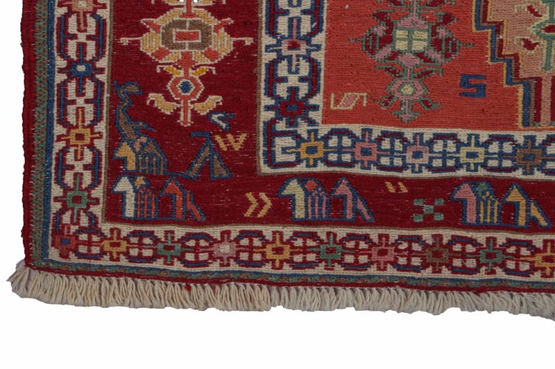 Håndknyttet persisk tæppe Varni 115x198 cm Kelim - Kobber / rød - Kelimtæpper