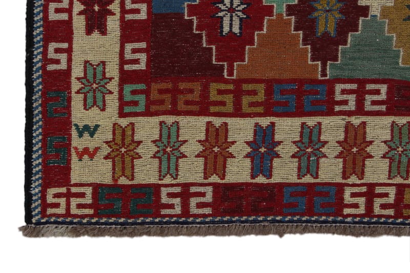 Håndknyttet persisk tæppe Varni 109x140 cm Kelim - Flerfarvet - Kelimtæpper