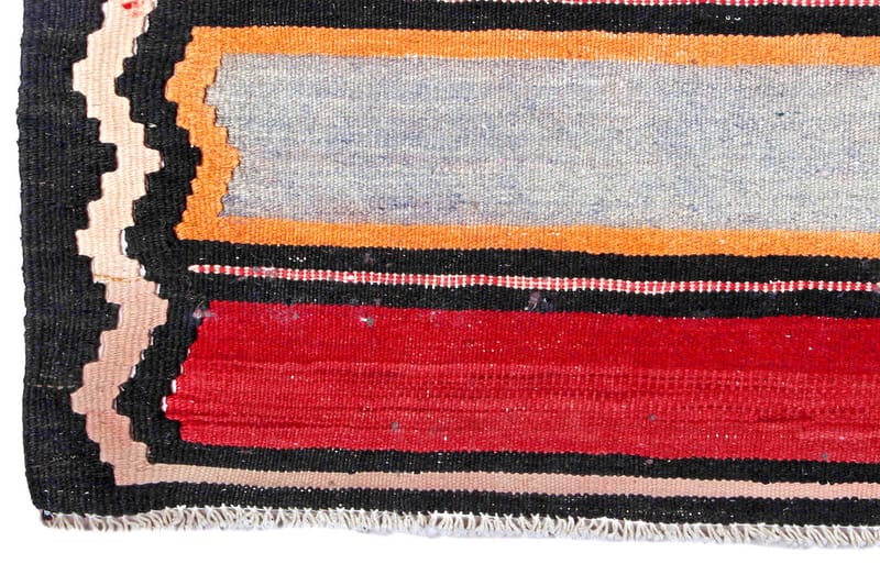 Håndknyttet Persisk tæppe 146x305 cm Kelim - Rød / sort - Kelimtæpper