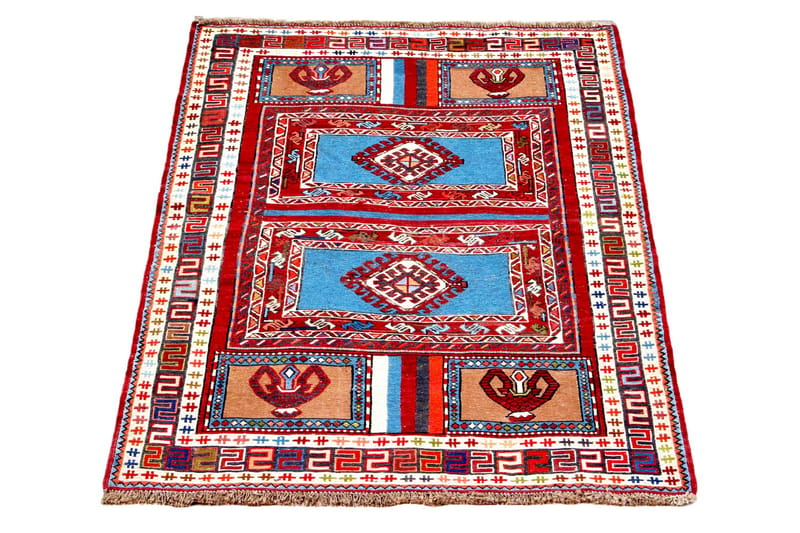 Håndknyttet persisk tæppe Varni 103x141 cm Kelim - Flerfarvet - Kelimtæpper