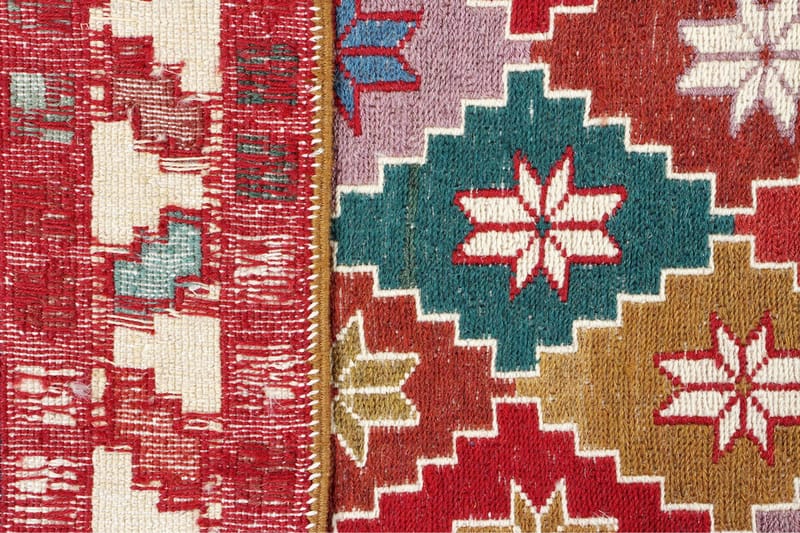 Håndknyttet persisk tæppe Varni 107x141 cm Kelim - Flerfarvet - Kelimtæpper