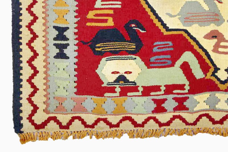 Håndknyttet persisk tæppe 90x170 cm Kelim - Flerfarvet - Kelimtæpper