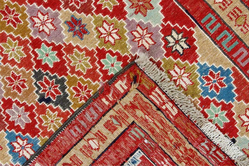 Håndknyttet persisk tæppe Varni 106x142 cm Kelim - Flerfarvet - Kelimtæpper