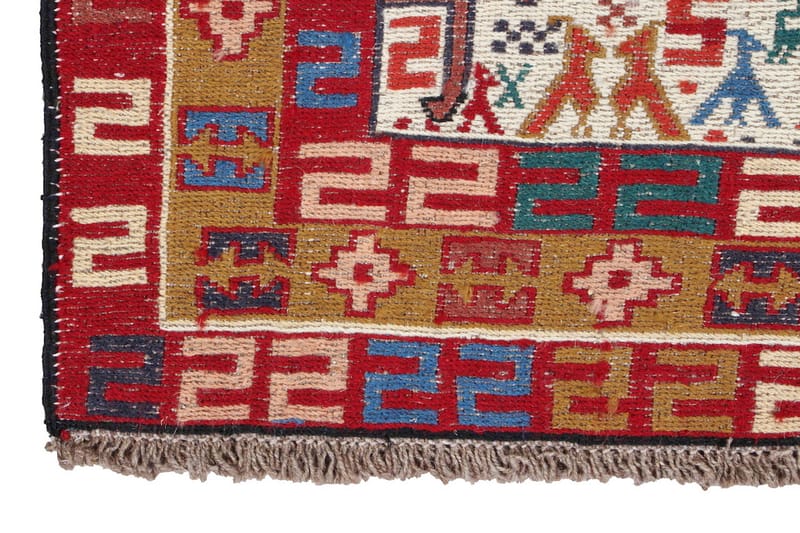 Håndknyttet persisk tæppe Varni 97x147 cm Kelim - Flerfarvet - Kelimtæpper