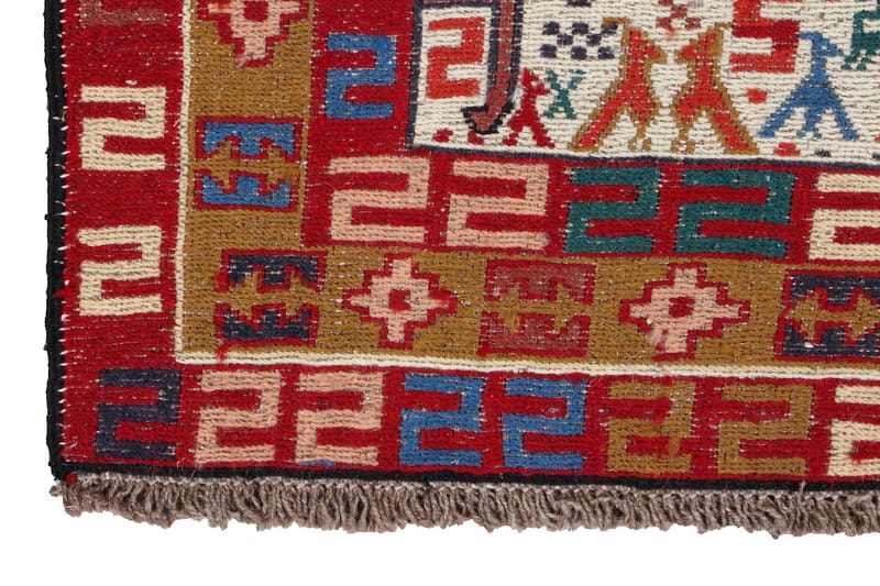 Håndknyttet persisk tæppe Varni 99x146 cm Kelim - Flerfarvet - Kelimtæpper