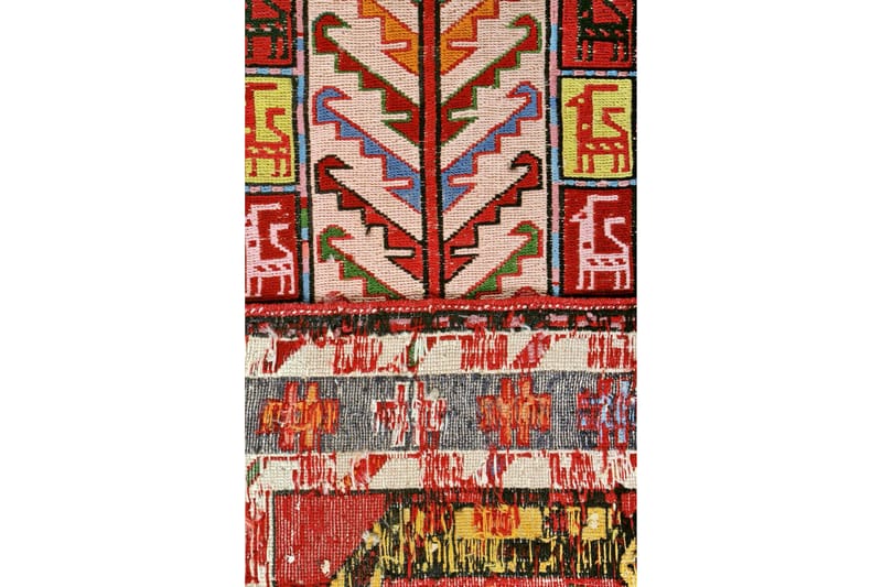 Håndknyttet persisk tæppe Varni 110x150 cm Kelim - Rød / mørkeblå - Kelimtæpper