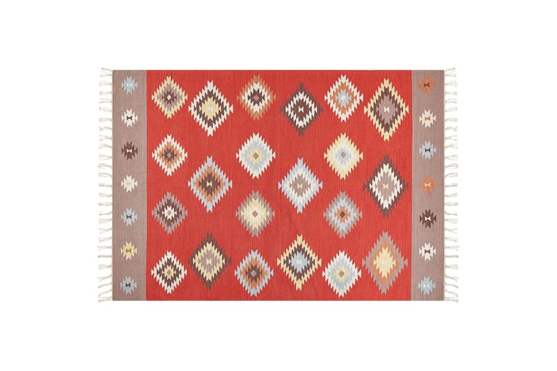 Lorut Kelimtæppe 160x230 cm, Rød