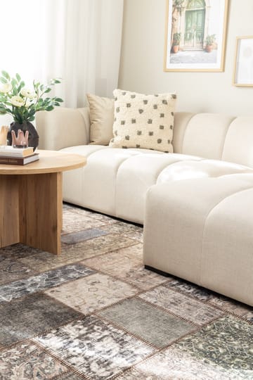 Maskinvævet tæppe KM Home Tarfaya Patch 240x340 Smaragdgrøn - Smaragdgrøn - Tekstiler - Tæpper - Orientalske tæpper - Patchwork tæppe