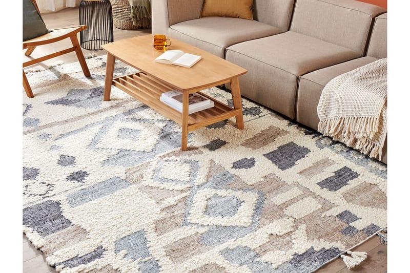 Mrgavet Kelimtæppe 200x300 cm - Beige - Tekstiler - Tæpper - Orientalske tæpper - Kelimtæpper