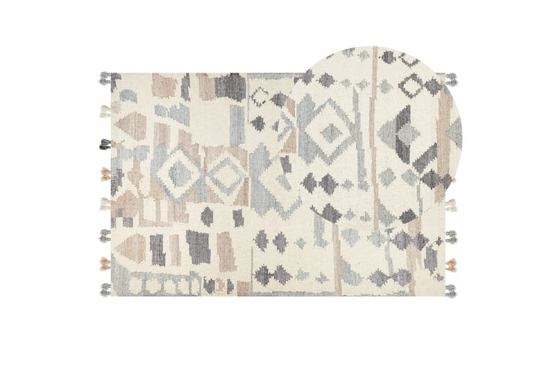Mrgavet Kelimtæppe 200x300 cm - Beige - Tekstiler - Tæpper - Orientalske tæpper - Kelimtæpper