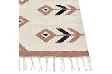 Niavan Kelimtæppe 200x300 cm - Beige - Tekstiler - Tæpper - Orientalske tæpper - Kelimtæpper