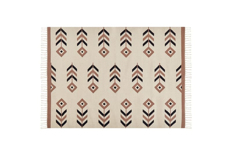 Niavan Kelimtæppe 200x300 cm - Beige - Tekstiler - Tæpper - Orientalske tæpper - Kelimtæpper