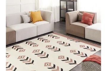 Niavan Kelimtæppe 200x300 cm - Beige - Tekstiler - Tæpper - Orientalske tæpper - Kelimtæpper
