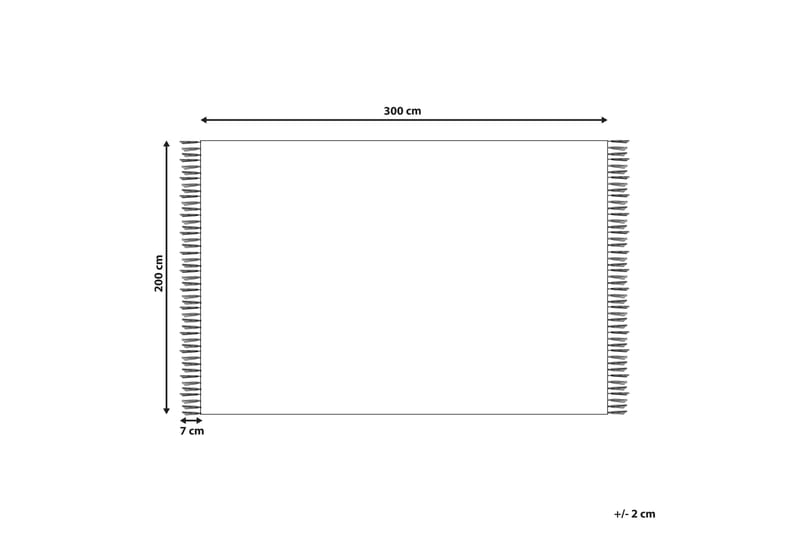 Parakar Kelimtæppe 200x300 cm - Rød - Tekstiler - Tæpper - Orientalske tæpper - Kelimtæpper