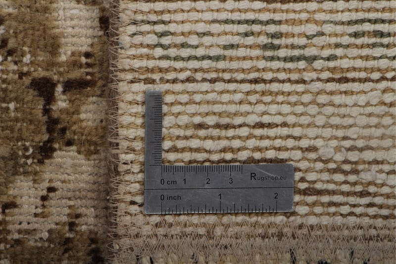 Håndknyttet patchwork tæppe uld / garn flerfarvet 173x238cm - Patchwork tæppe - Håndvævede tæpper