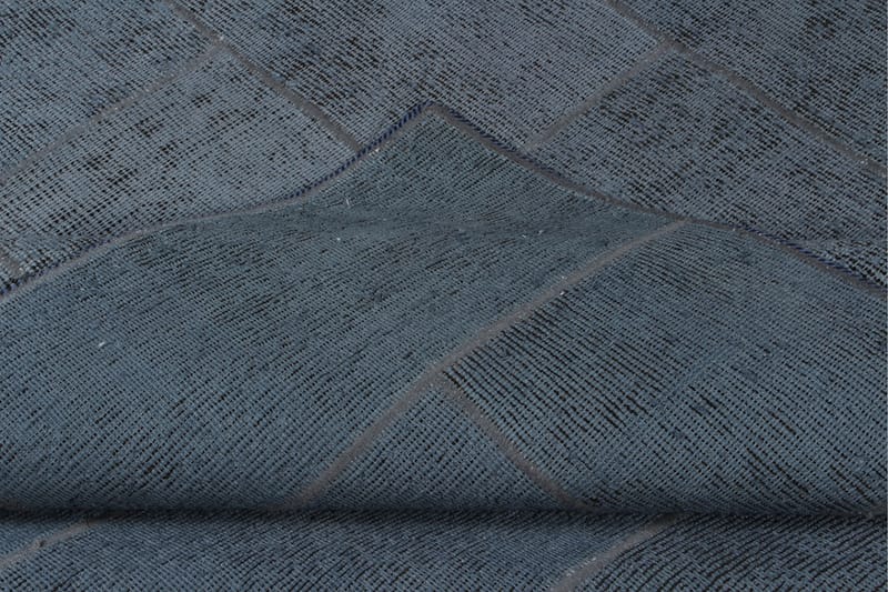 Håndknyttet patchwork tæppe uld / garn flerfarvet 184x244cm - Patchwork tæppe - Håndvævede tæpper