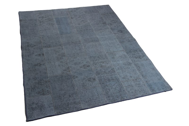 Håndknyttet patchwork tæppe uld / garn flerfarvet 184x244cm - Patchwork tæppe - Håndv�ævede tæpper