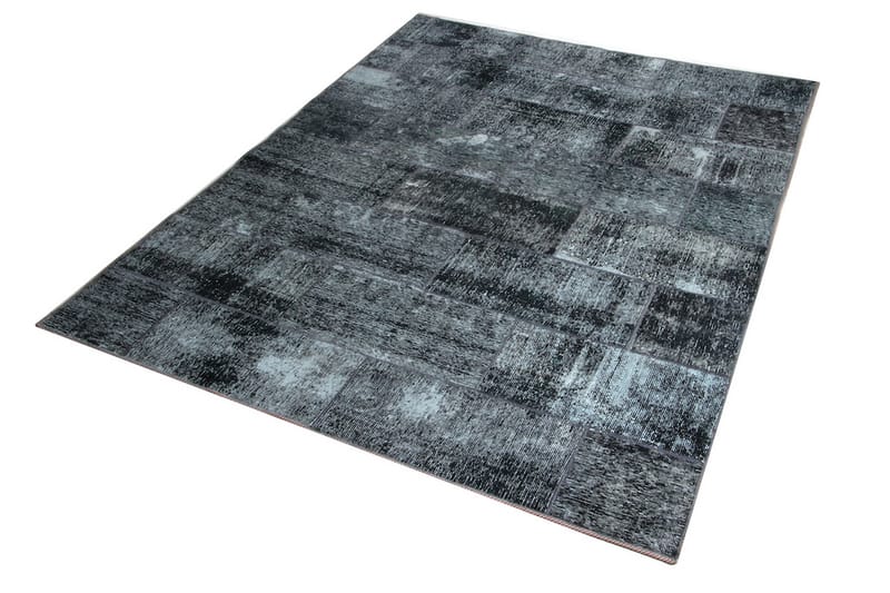 Håndknyttet patchwork tæppe uld / garn flerfarvet 181x243cm - Patchwork tæppe - Håndvævede tæpper