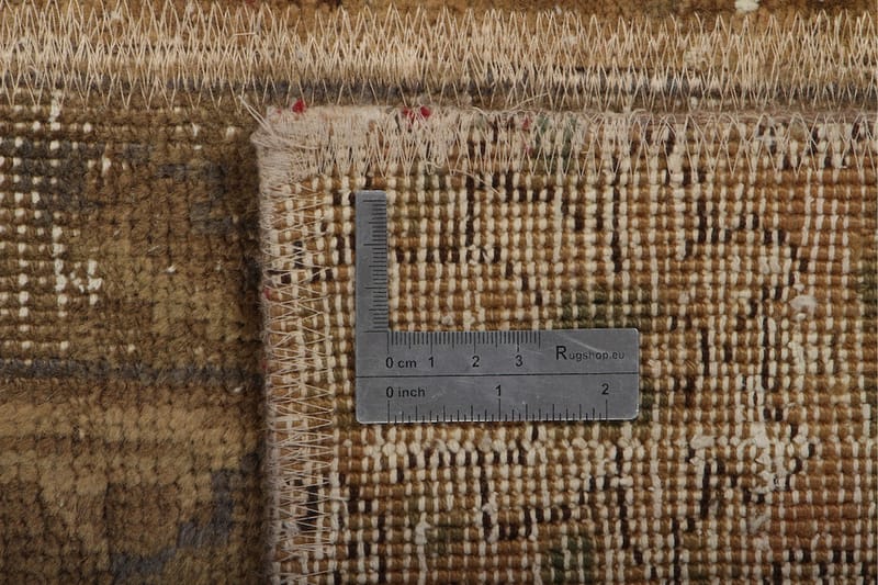 Håndknyttet patchwork tæppe uld / garn flerfarvet 190x353cm - Patchwork tæppe - Håndvævede tæpper