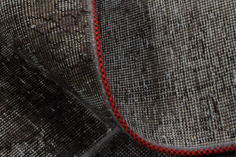 Håndknyttet patchwork tæppe uld / garn flerfarvet 185x244cm - Patchwork tæppe - Håndvævede tæpper
