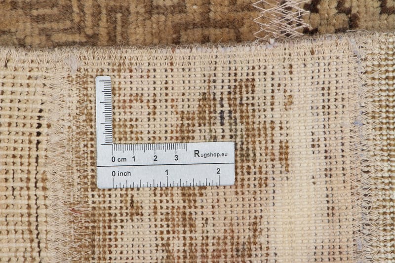 Håndknyttet patchwork tæppe uld / garn flerfarvet 170x225cm - Patchwork tæppe - Håndvævede tæpper