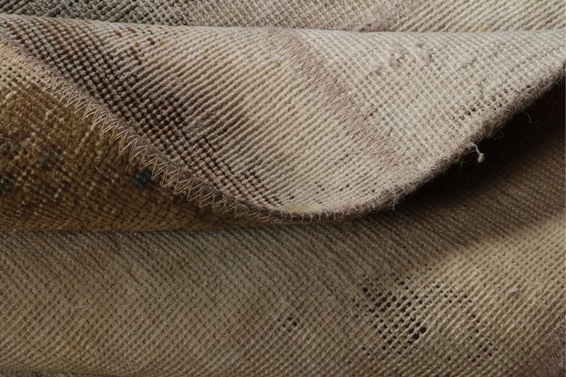 Håndknyttet patchwork tæppe uld / garn flerfarvet 165x220cm - Patchwork tæppe - Håndvævede tæpper
