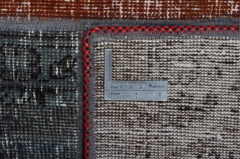 Håndknyttet patchwork tæppe uld / garn flerfarvet 180x240cm - Patchwork tæppe - Håndvævede tæpper