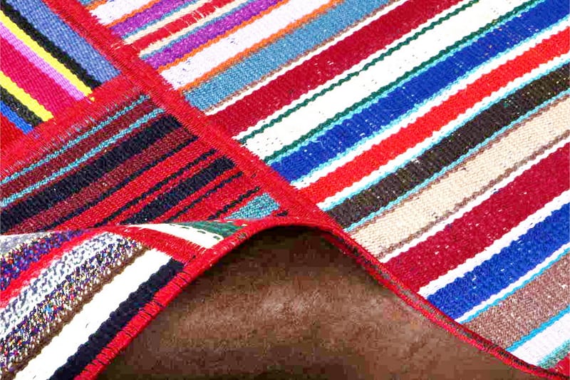 Håndknyttet Persisk lappetæppe 156x206 cm - Flerfarvet - Patchwork tæppe