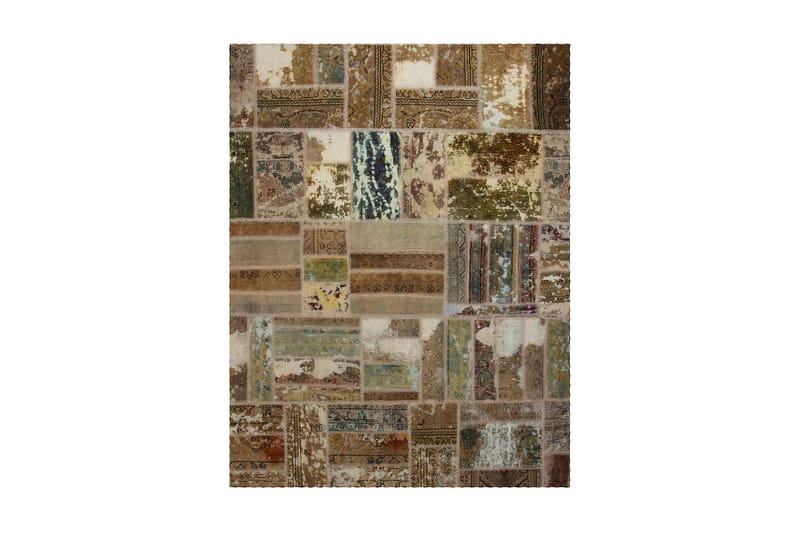 Håndknyttet Persisk lappetæppe 175x227 cm - Flerfarvet - Patchwork tæppe
