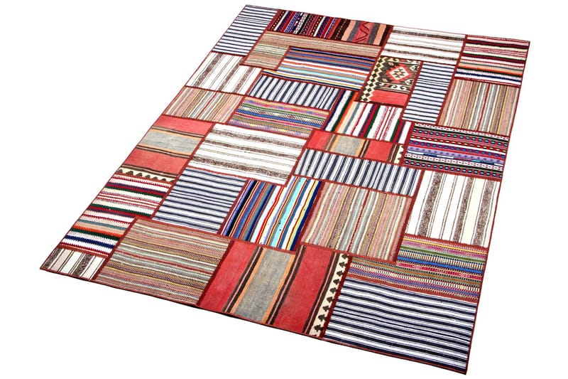 Håndknyttet Persisk lappetæppe 179x241 cm - Flerfarvet - Patchwork tæppe