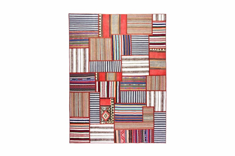 Håndknyttet Persisk lappetæppe 179x241 cm - Flerfarvet - Patchwork tæppe