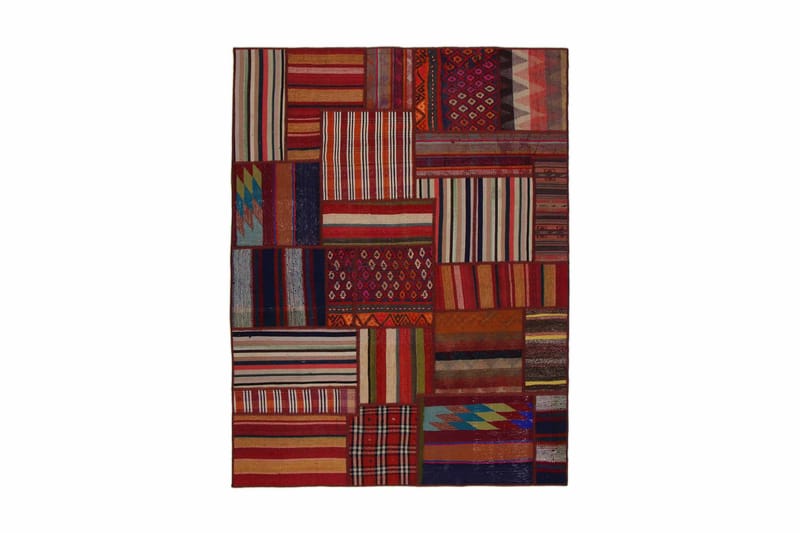 Håndknyttet Persisk tæppe 154x205 cm Kelim - Flerfarvet - Patchwork tæppe