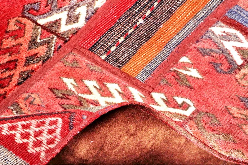 Håndknyttet Persisk lappetæppe 162x234 cm - Flerfarvet - Patchwork tæppe