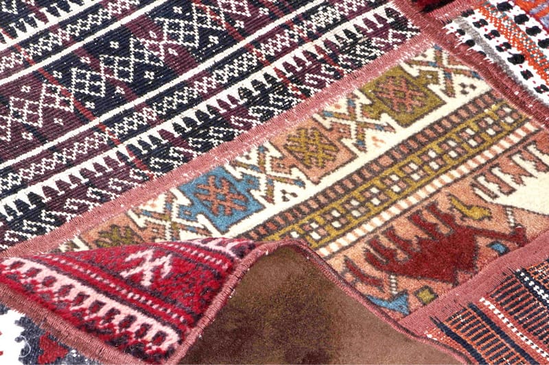 Håndknyttet Persisk tæppe 148x200 cm Kelim - Flerfarvet - Patchwork tæppe