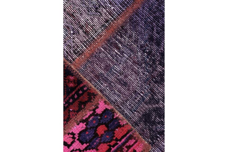 Håndknyttet persisk Patchwork Uldtæppe 173x219 cm Garn - Flerfarvet - Patchwork tæppe