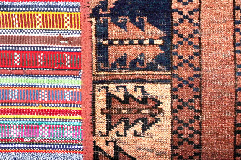 Håndknyttet Persisk lappetæppe 168x228 cm - Flerfarvet - Patchwork tæppe
