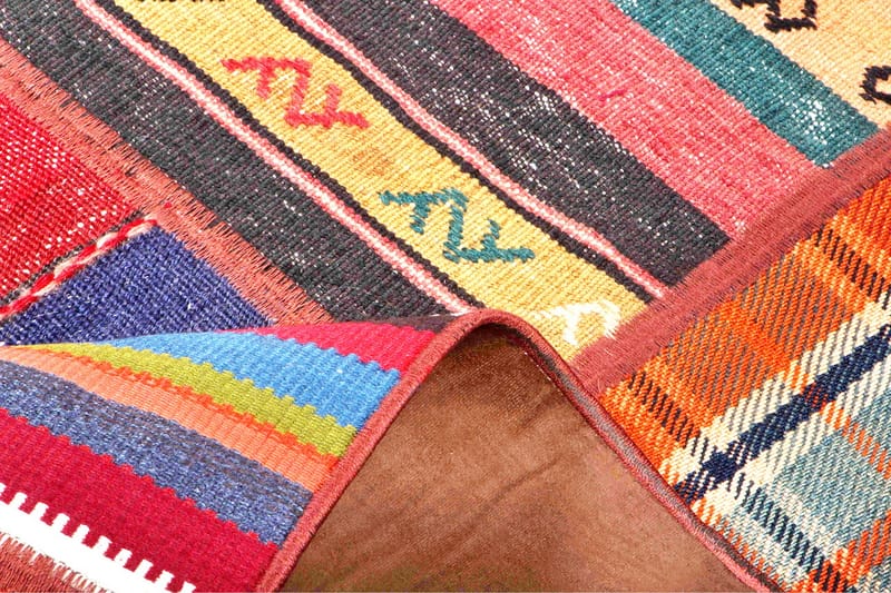Håndknyttet Persisk lappetæppe 165x233 cm - Flerfarvet - Patchwork tæppe