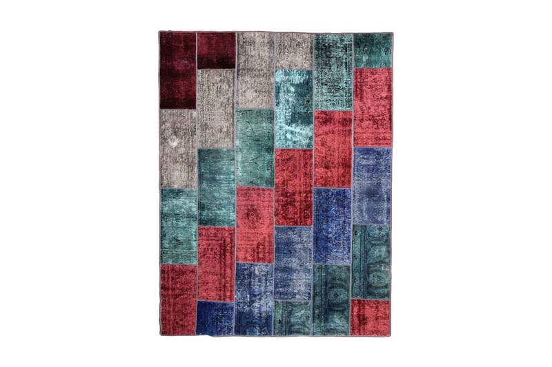 Håndknyttet Persisk lappetæppe 182x240 cm - Flerfarvet - Patchwork tæppe