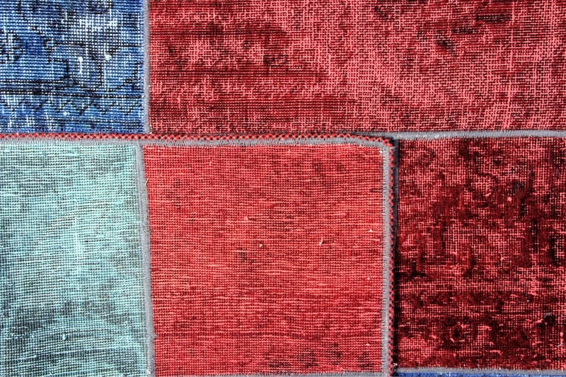 Håndknyttet Persisk lappetæppe 182x240 cm - Flerfarvet - Patchwork tæppe
