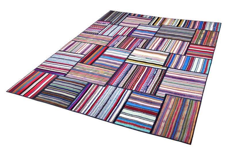 Håndknyttet Persisk lappetæppe 170x232 cm - Flerfarvet - Patchwork tæppe