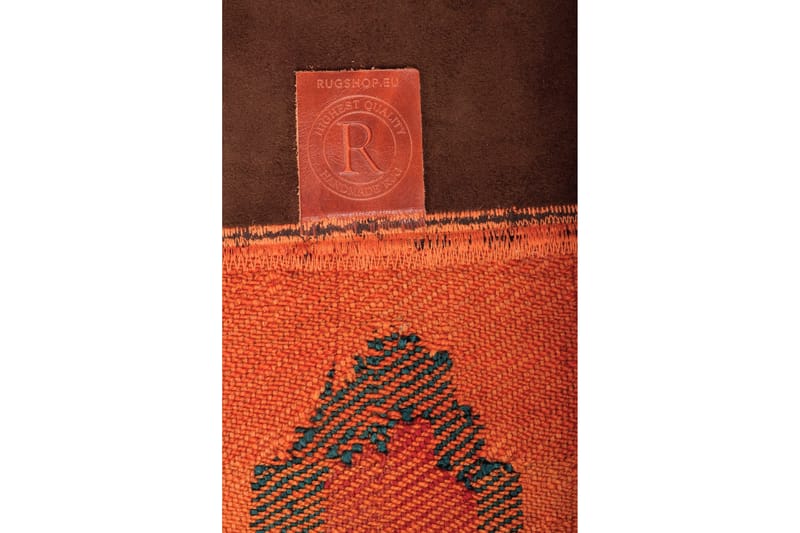 Håndknyttet persisk Patchwork Uldtæppe 144x204 cm Garn - Flerfarvet - Patchwork tæppe