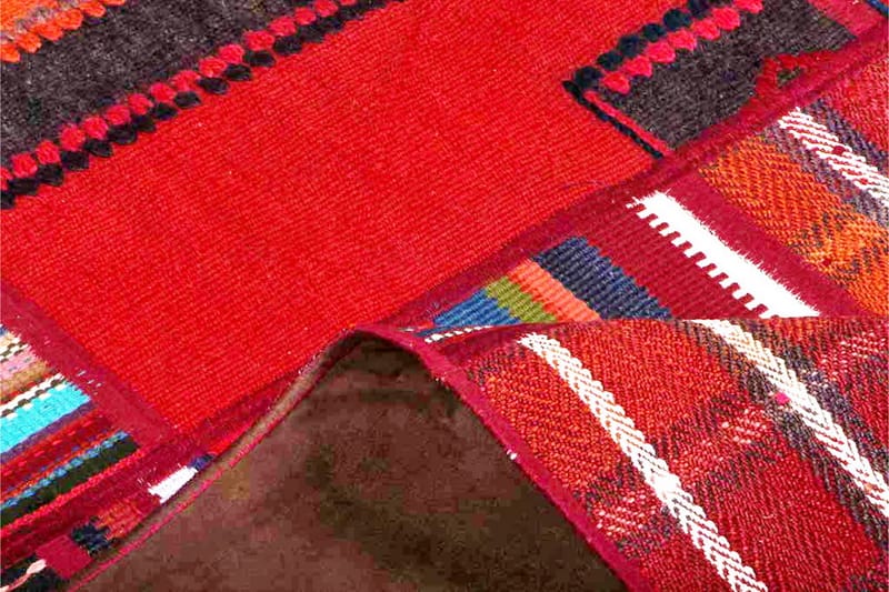 Håndknyttet Persisk lappetæppe 163x234 cm - Flerfarvet - Patchwork tæppe