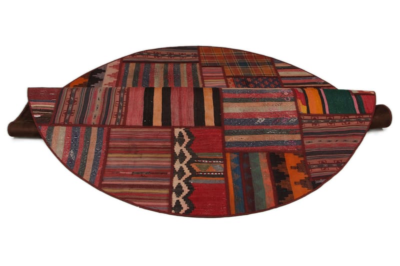 Håndknyttet Persisk tæppe 200 cm Kelim - Flerfarvet - Patchwork tæppe
