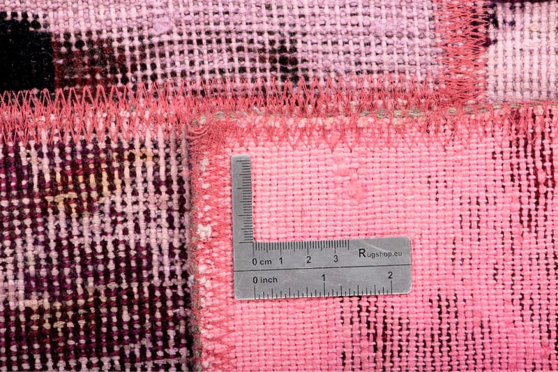 Håndknyttet persisk Patchwork Uldtæppe 169x235 cm Garn - Flerfarvet - Patchwork tæppe