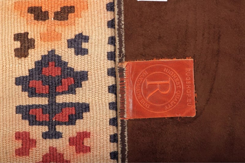 Håndknyttet persisk Patchwork Uldtæppe 145x205 cm Garn - Flerfarvet - Patchwork tæppe
