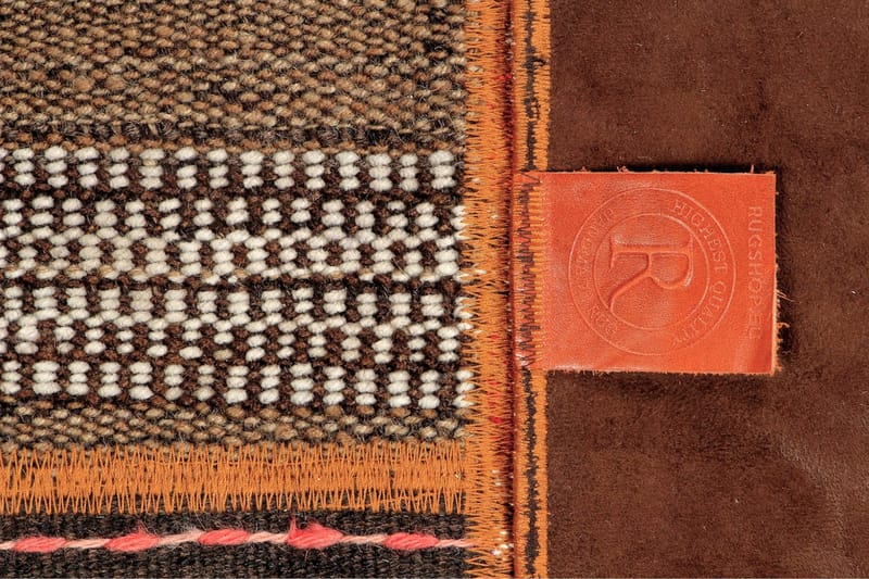 Håndknyttet persisk Patchwork Uldtæppe 202x300 cm Garn - Flerfarvet - Patchwork tæppe