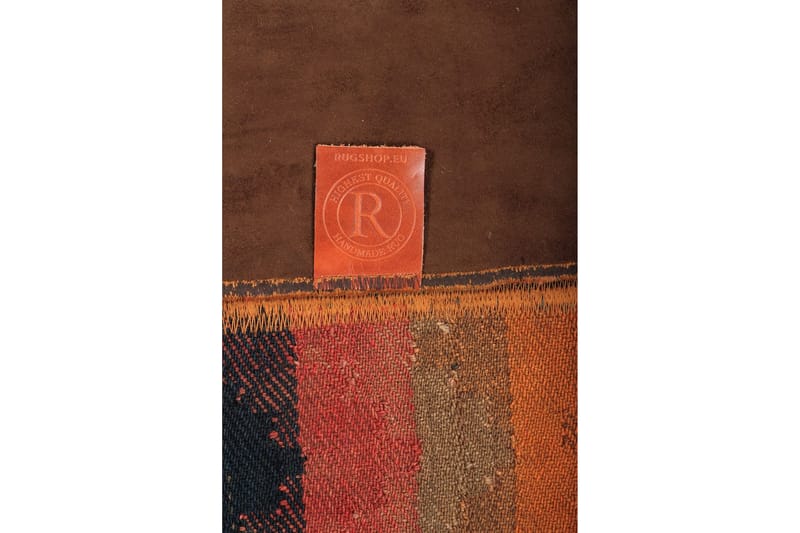 Håndknyttet persisk Patchwork Uldtæppe 160x235 cm Garn - Flerfarvet - Patchwork tæppe