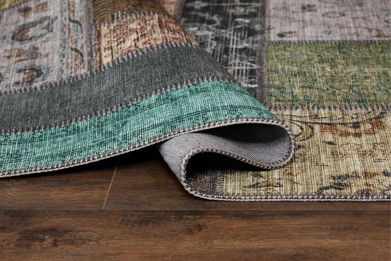 Patchham Patchworktæppe 160x230 cm - Flerfarvet - Tekstiler - Tæpper - Orientalske tæpper - Patchwork tæppe